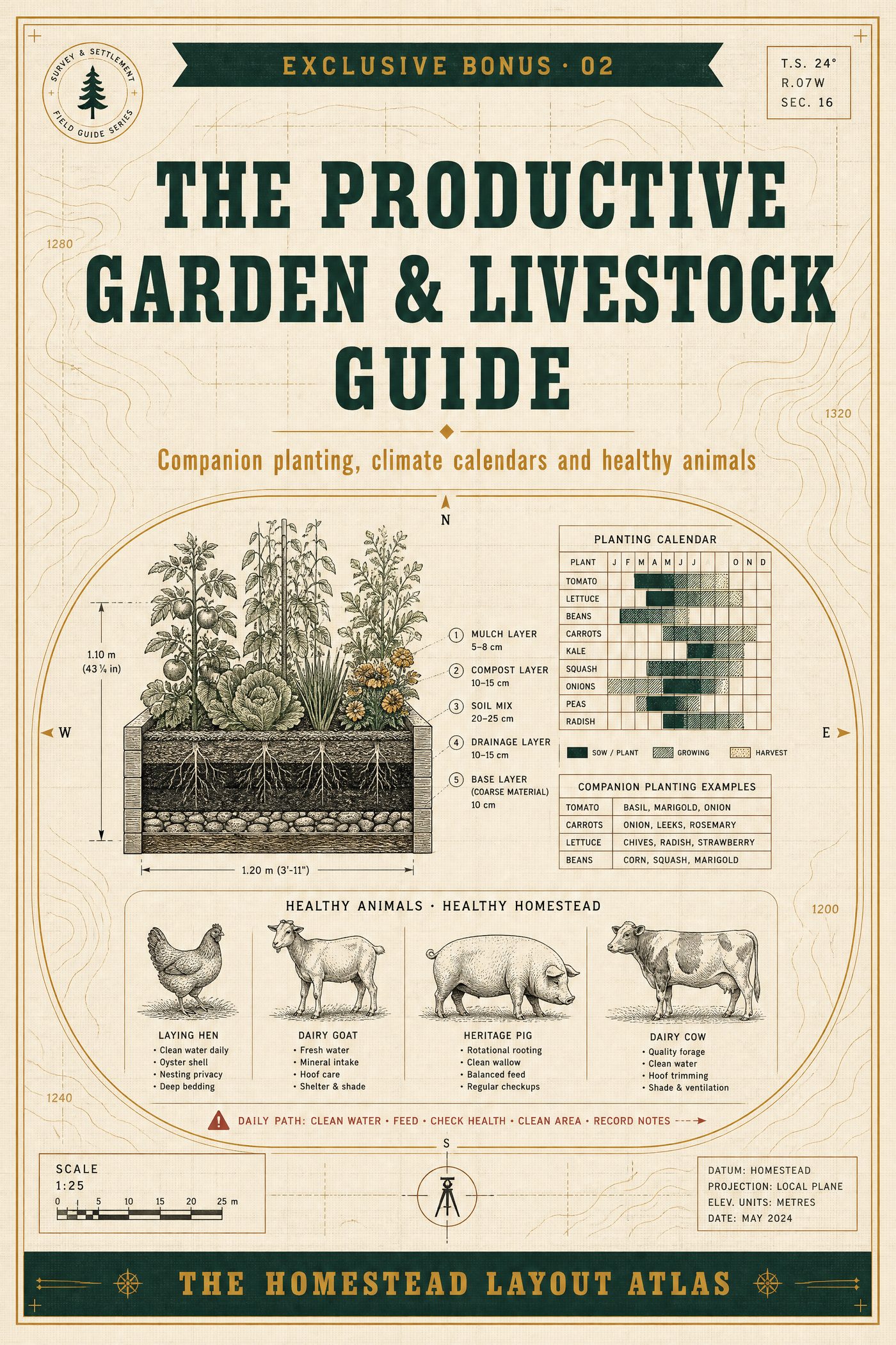 Productive Garden & Livestock Guide cover