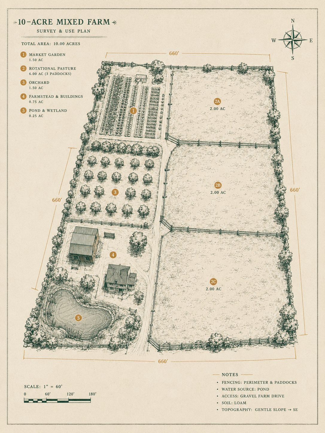 10-Acre Mixed Farm