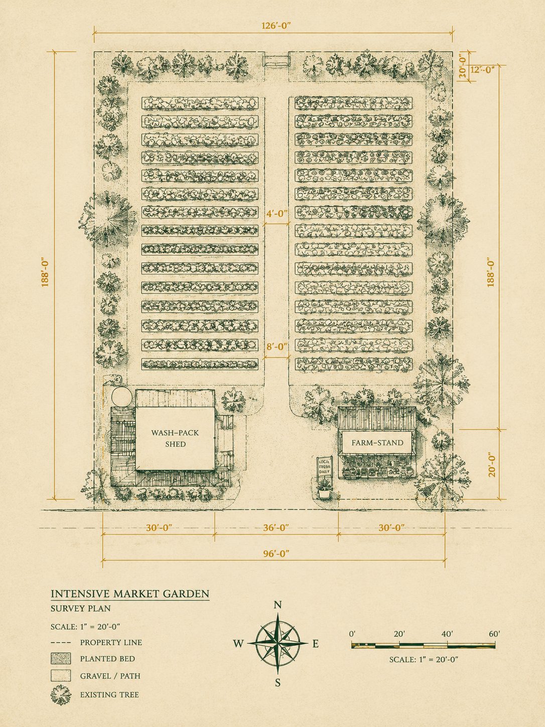 Market Garden Rows